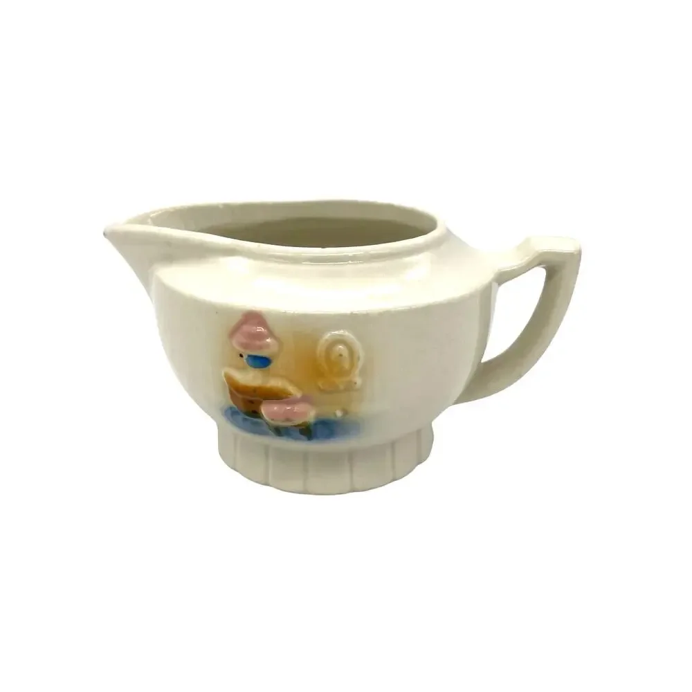 Vintage Hearth Vitreous Creamer by Porcelier Manufacturing Co 1940's